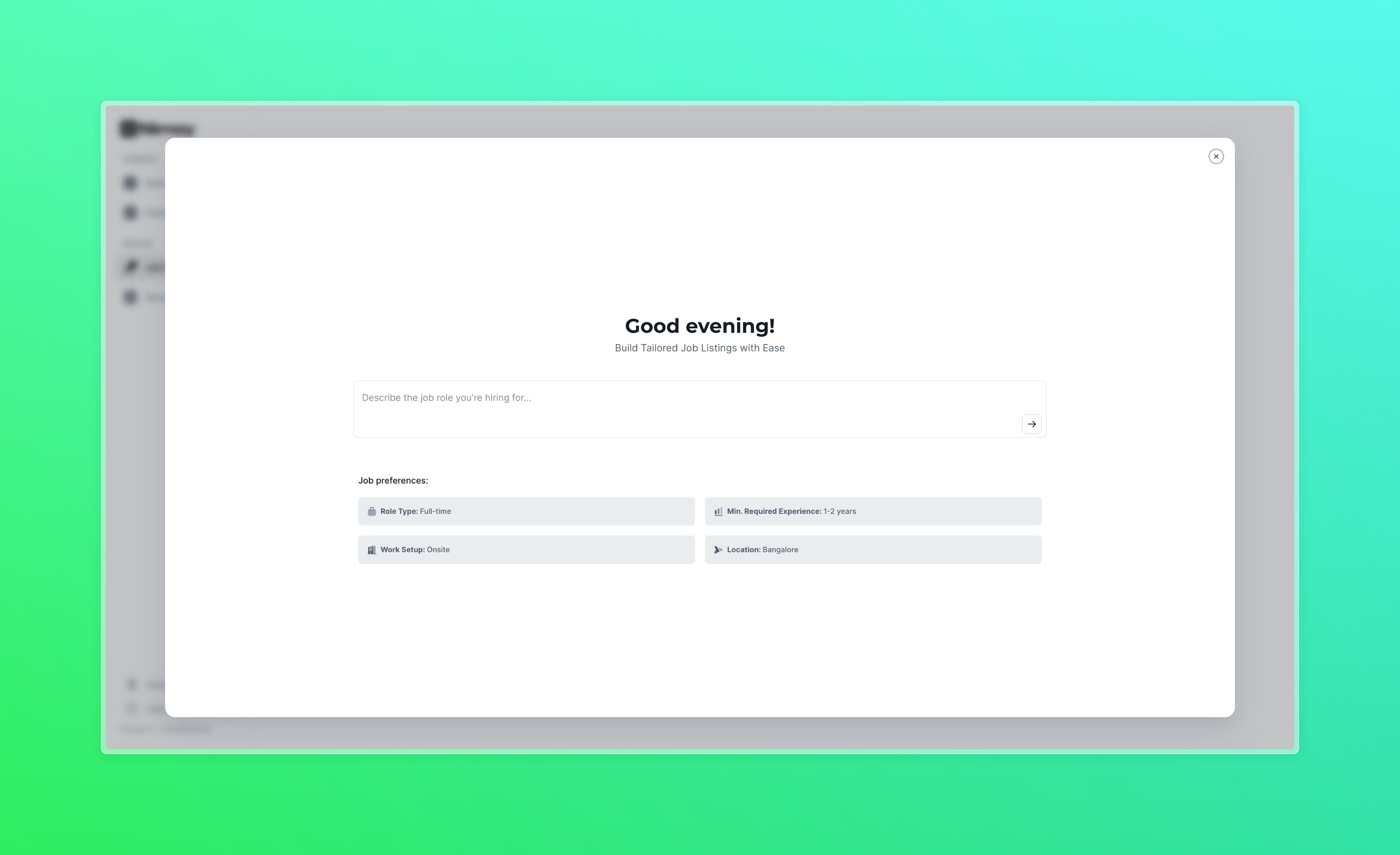 Create Job Postings